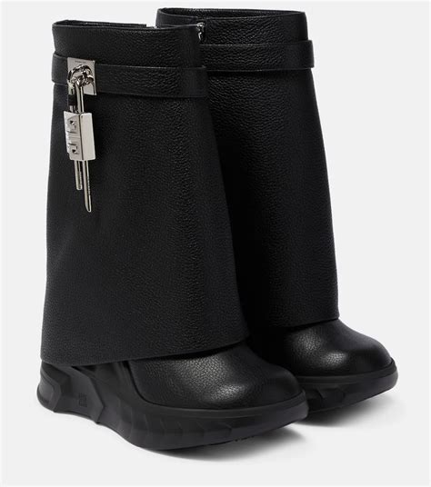 givenchy play black|black givenchy shark boots.